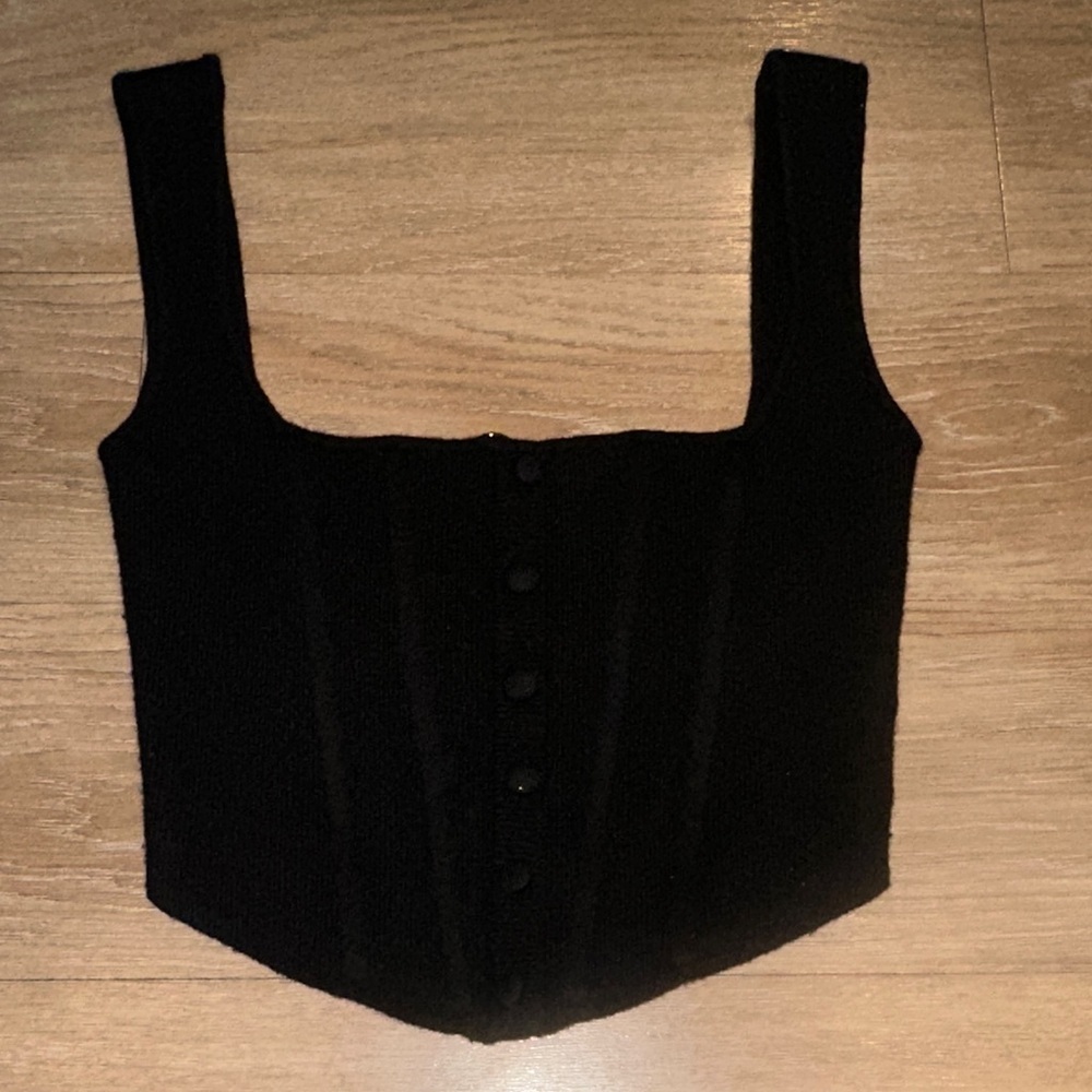 Danielle Guizio Women's Corset Knit Top - Picture 7 of 7